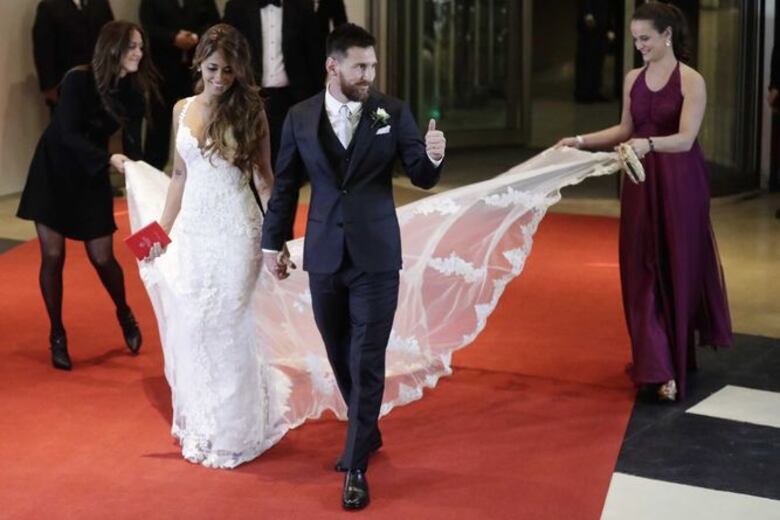 Messi dijo: 'Sí quiero' y se convirtió en esposo de Antonella Roccuzzo
