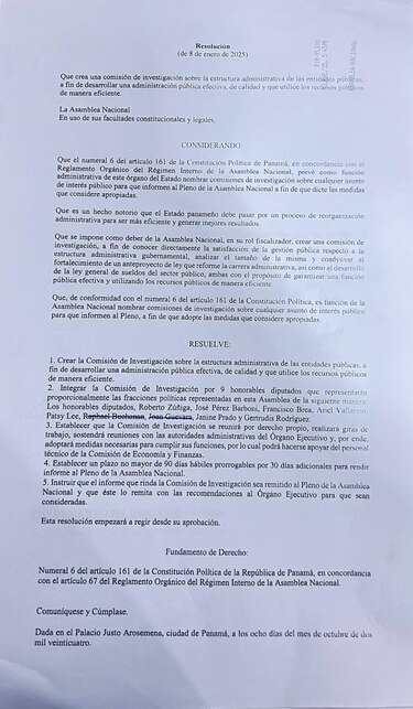 Fracasa intento de crear una comisión para revisar el tamaño del Estado