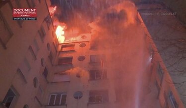 Ocho muertos en incendio de edificio en la capital francesa