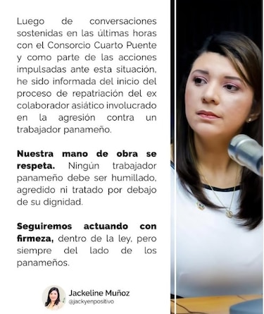 Expulsarán del país a extranjero por agresión contra trabajador panameño del Cuarto Puente