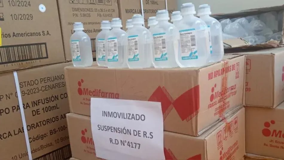 Minsa confirma que suero defectuoso de Medifarma no llegó a Panamá