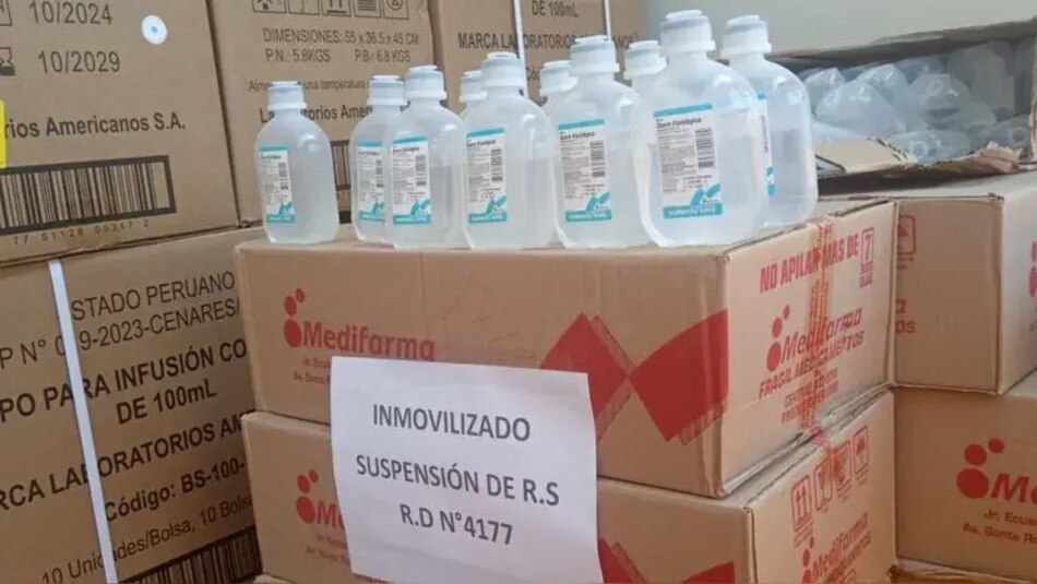 Minsa confirma que suero defectuoso de Medifarma no llegó a Panamá