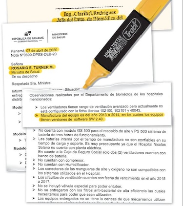 Solís no ha refrendado la compra de ventiladores