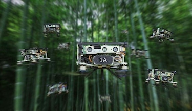 Prueban con éxito enjambres de drones autónomos en plena naturaleza
