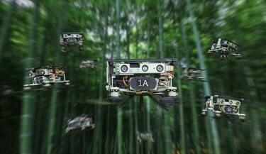 Prueban con éxito enjambres de drones autónomos en plena naturaleza