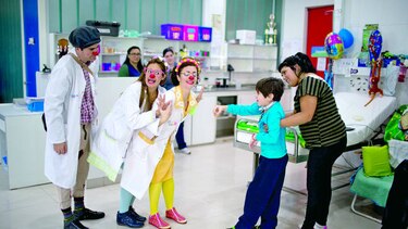 Payasos en el hospital