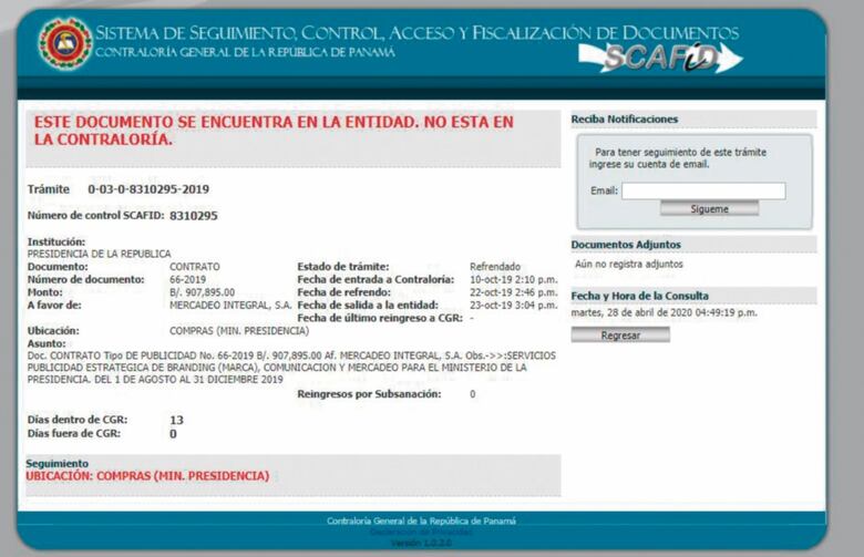 El representante legal de Mercadeo Integral es directivo del Banco Nacional