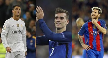 Cristiano Ronaldo, Griezmann y Messi, finalistas para premio de mejor jugador