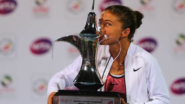 Sara Errani vence a checa Zahlavova en final del Torneo de Dubái