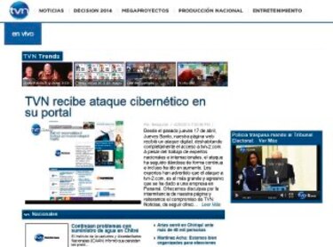 Agresivo ataque a ´TVN´