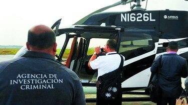 Devuelven helicóptero que está ligado a los Martinelli