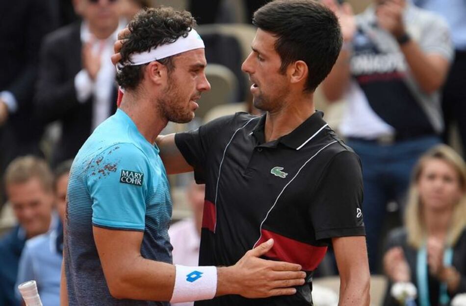 Cecchinato da la gran sorpresa al colarse en semifinales a costa de Djokovic