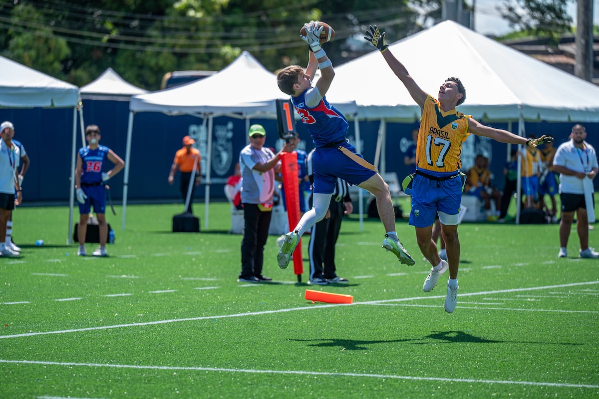 Panamá sub-17 arrasa a Brasil en debut de flag football