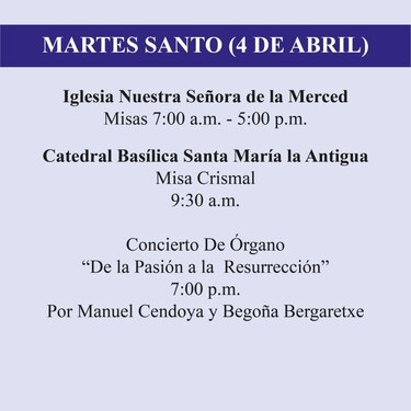 Esta es la agenda de Semana Santa 2023 en el Casco Antiguo