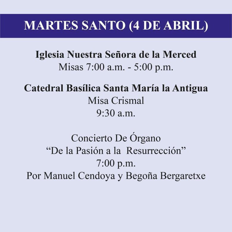 Esta es la agenda de Semana Santa 2023 en el Casco Antiguo