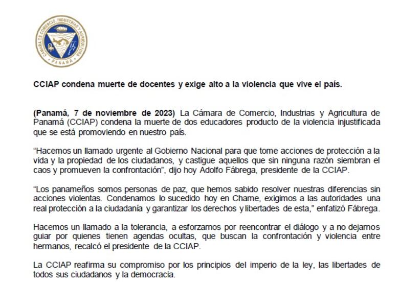 Varios sectores piden un alto a la violencia y que se garantice el libre tránsito