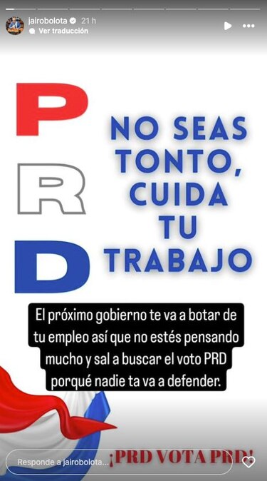 La advertencia de Jairo ‘Bolota’ Salazar: ‘PRD no seas tonto, cuida tu trabajo’