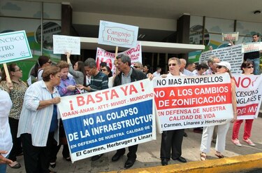 Protesta ciudadana ante el ‘caos urbano’ en el distrito capital