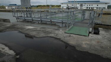 El agua sobrepasó el nivel de una cámara de la esclusa de Cocolí