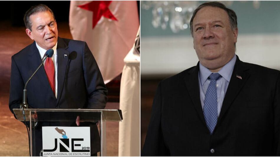 Pompeo afianza relación bilateral con presidente electo de Panamá