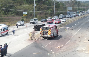 Un muerto y varios lesionados en accidente múltiple en Santa Clara