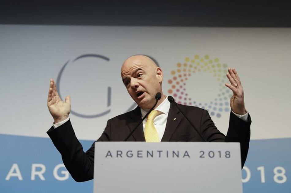Infantino respalda juego River-Boca en Madrid