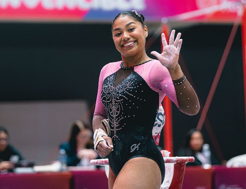 Hillary Heron gana la medalla de plata  en el aparato de salto en  Santa Fe 2026