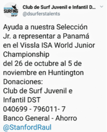 Un SOS pide equipo júnior de Panamá
