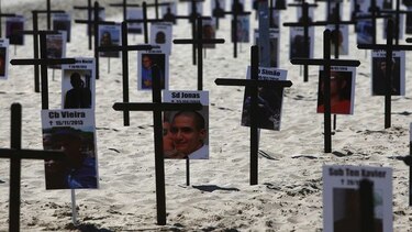 Policías de Río de Janeiro protestan por su propia inseguridad