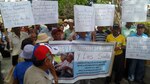 Jubilados azuerenses protestan para reclamar abastecimiento de medicamentos