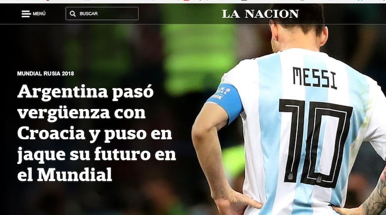 Argentina, entre 'la vergüenza y el papelón' de la selección de Messi