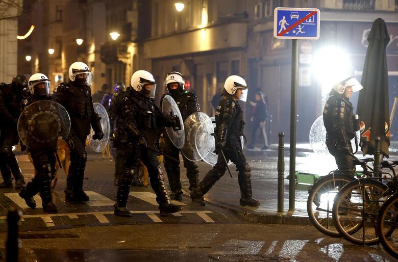 Disturbios en ciudades belgas y neerlandesas tras partido Bélgica-Marruecos