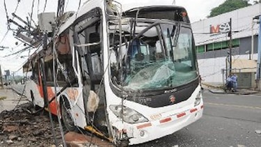 Accidente del Metro Bus dejó tres heridos