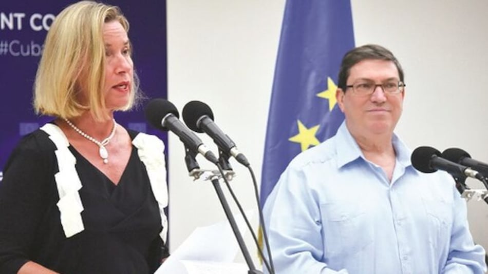 Cuba y la UE refuerzan sus lazos y rechazan ley Helms-Burton de EU