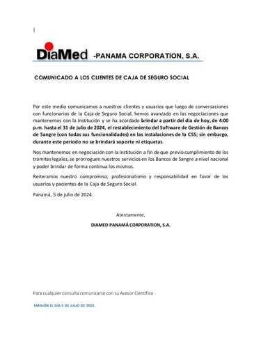 CSS pagará deuda para restaurar el software de los bancos de sangre tras su retiro