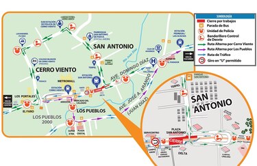Anuncian cierre en la avenida Domingo Díaz por montaje del puente peatonal de la estación San Antonio