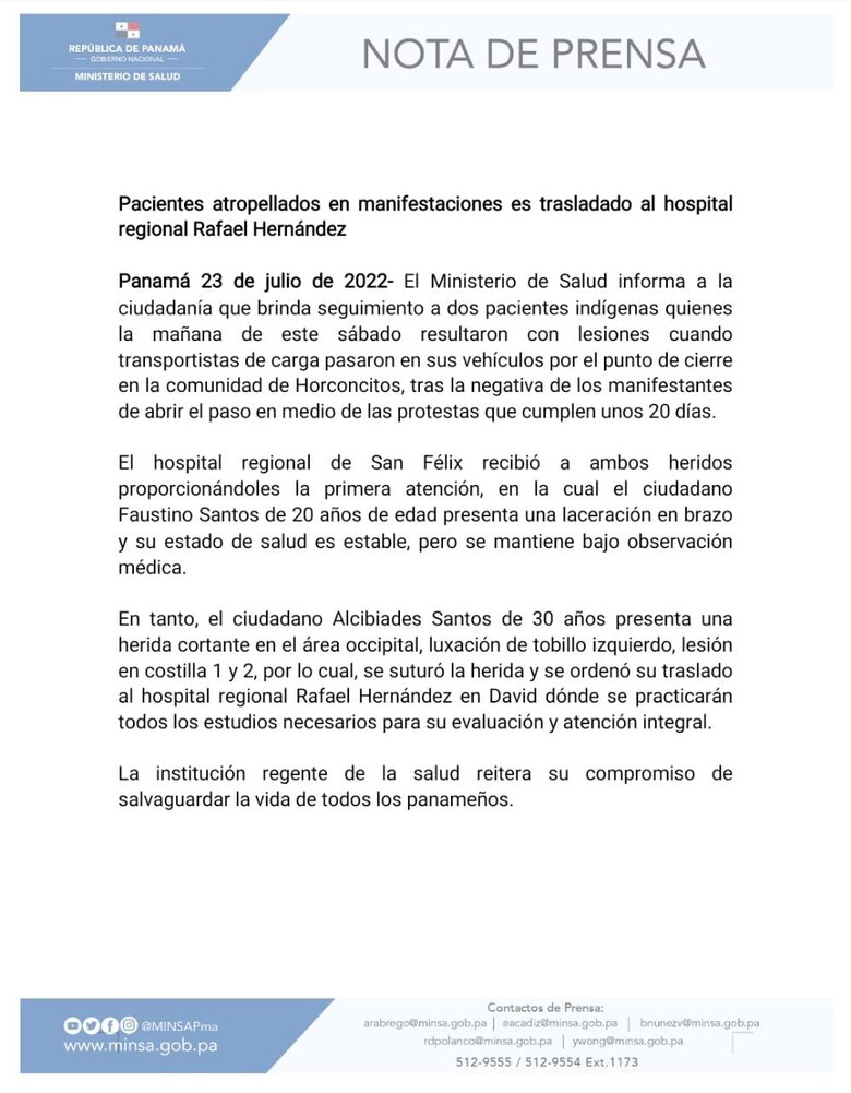 Conductores deciden atravesar bloqueo en Horconcitos; dos manifestantes resultan heridos