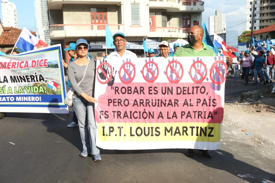 El perfil diverso de las marchas contra el contrato minero