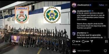 Comando Vermelho: cómo drones y fusiles importados acaban en manos del crimen organizado en Brasil y están transformando el conflicto urbano