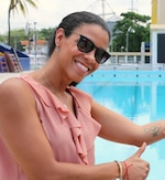 La panameña Eileen Coparropa, tres veces olímpica