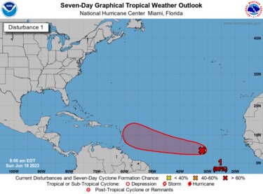 Onda tropical atlántica, más cerca de convertirse en depresión, amenaza el Caribe oriental