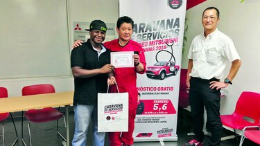 Caravana de servicio talleres Mitsubishi