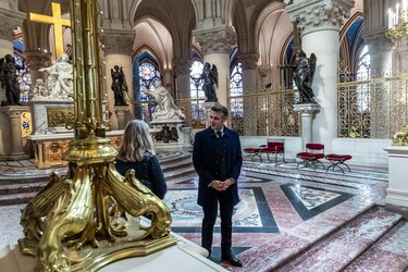 Macron se reunirá con Trump y con Zelenski antes de la reapertura de Notre Dame