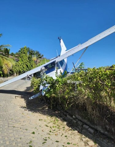 Aeronave privada se sale de la pista al aterrizar en Contadora; no hay heridos