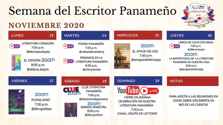 Tiempo para celebrar la literatura panameña