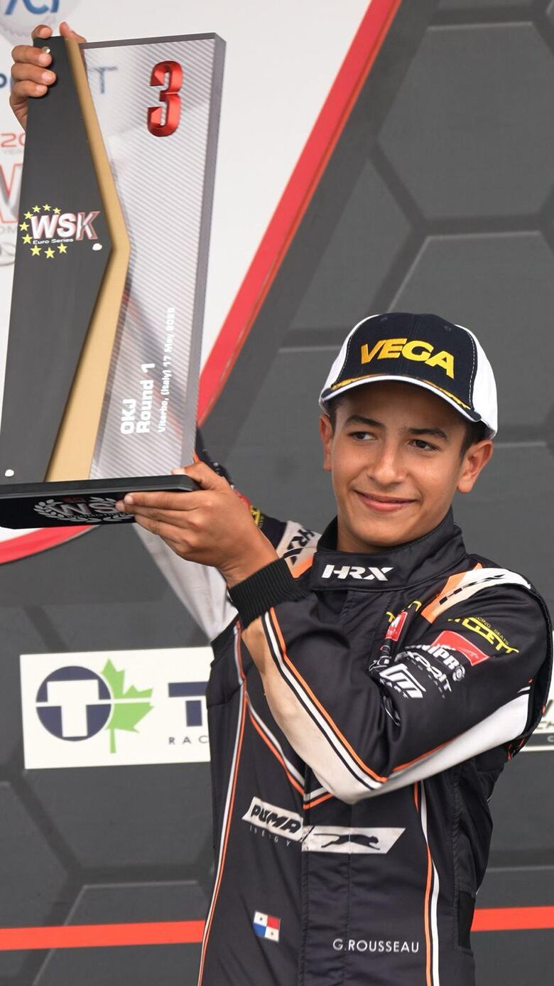 Gianmatteo Rousseau sube al podio en la WSK Euro Series en Italia