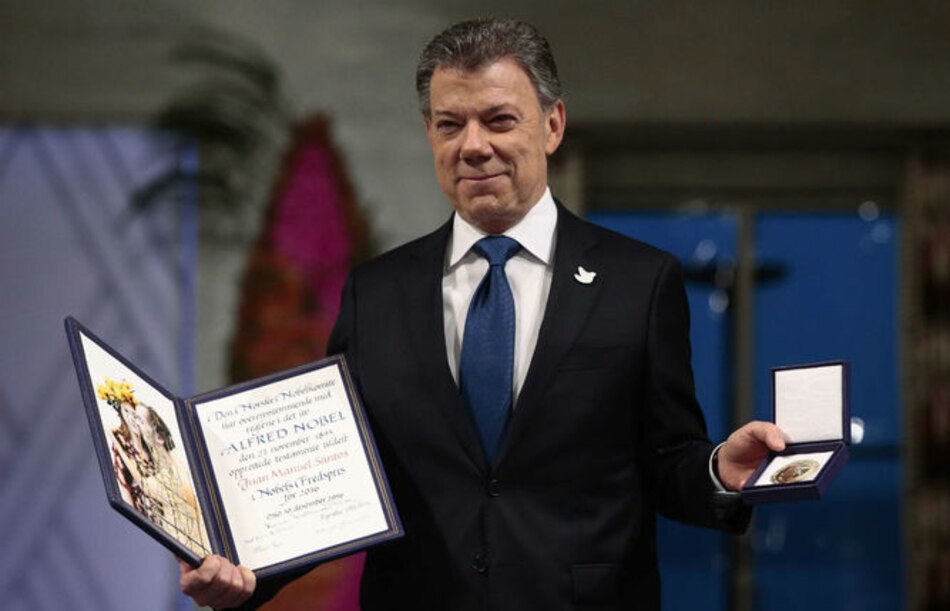 Santos dedica Nobel a las víctimas, negociadores y fuerzas armadas