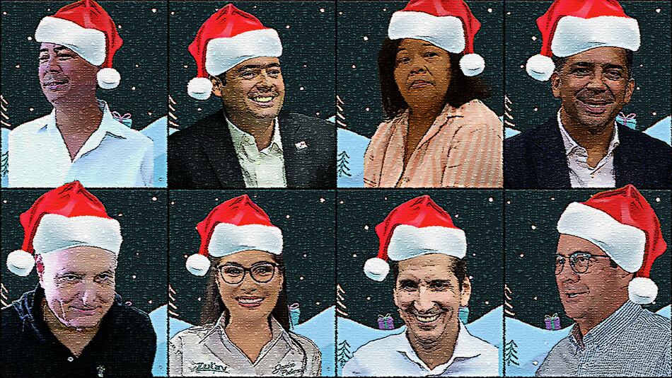 La Navidad de los candidatos: lluvia de promesas, fiestas y buenos deseos