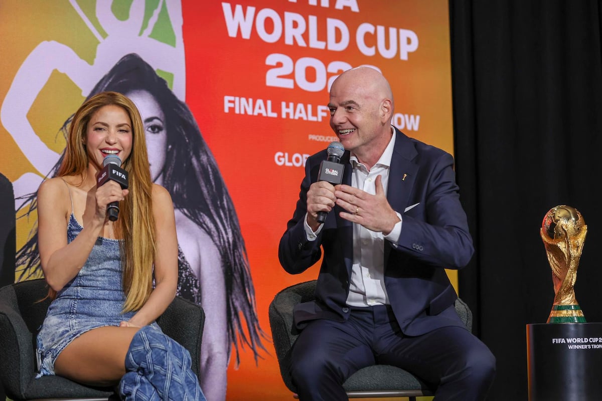 Infantino y Shakira presentan el espectáculo de la final del Mundial