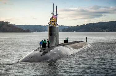Submarino nuclear de Estados Unidos accidentado en Mar de China golpeó con monte desconocido